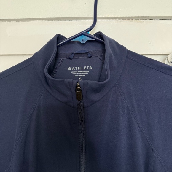 Athleta Salutation Jacket 2.0 Navy Blue Zip Up - Picture 7 of 9